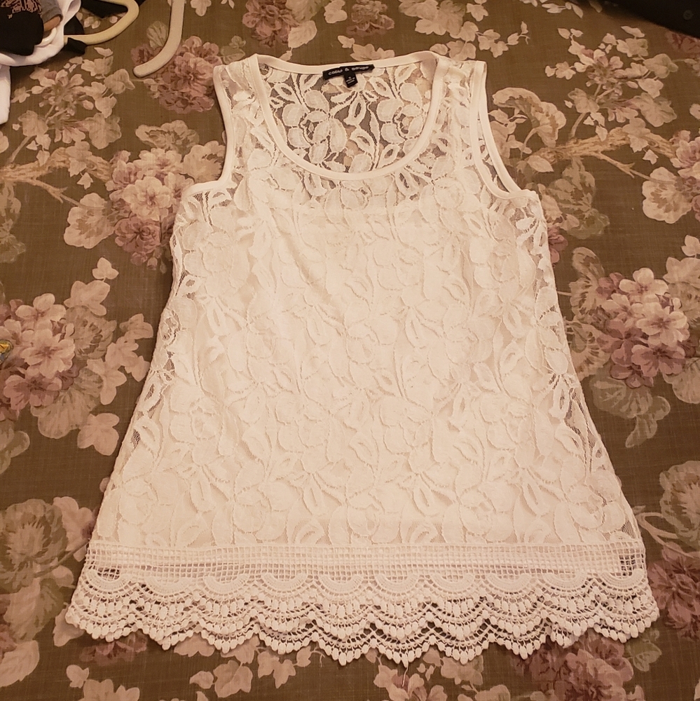Two Piece Lace Tank